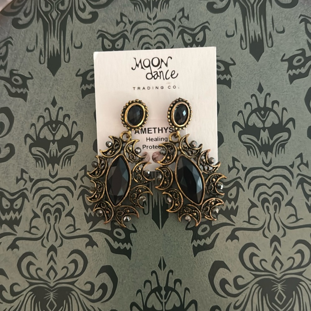 NWT AMETHYST earring rings